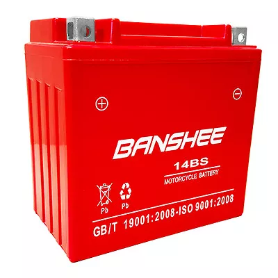 YTX14-BS Battery For Honda VT1100C2 Shadow Sabre 1100 Banshee Motorcycle Battery • $46.88