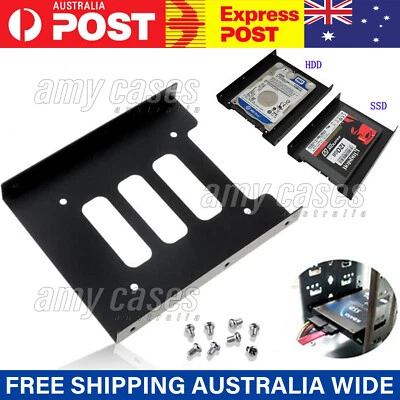 $3.97 • Buy 2.5 Inch To 3.5 Inch SSD HDD Adapter Rack Hard Drive SSD Mounting Bracket 