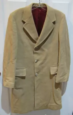 100% Cashmere Karamai Size 40 Regular Winter Overcoat Coat  • $59.99