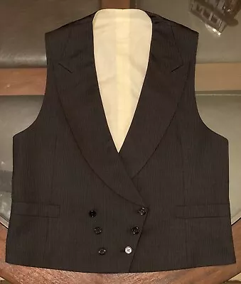 Ralph Lauren Purple Label Size 40 Double Breasted Dinner Vest Wool Made In Italy • $350.99