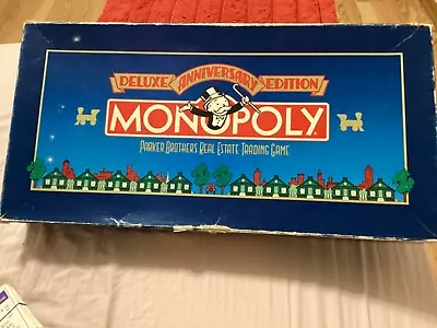 Deluxe Anniversary Edition 1984 Monopoly Complete 11 Tokens Etc./free Postage!! • $19