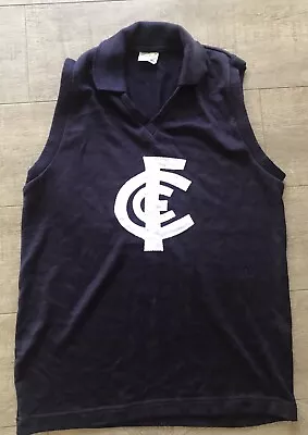 VFL /AFL CARLTON BLUES VINTAGE 1970s STYLE RIDERS SIZE 42  ACYLIC JUMPER • $99