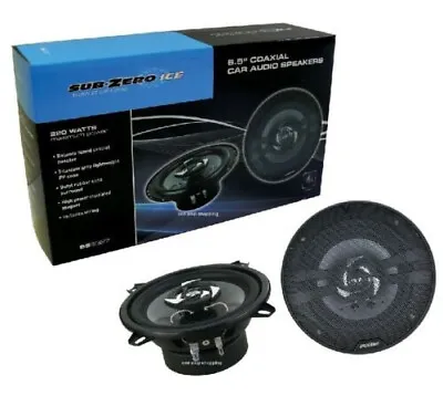 £18.27 • Buy Sub Zero 220w 6.5  Coaxial 16.5cm 2 Way Car Door Shelf Speaker Speakers & Wiring