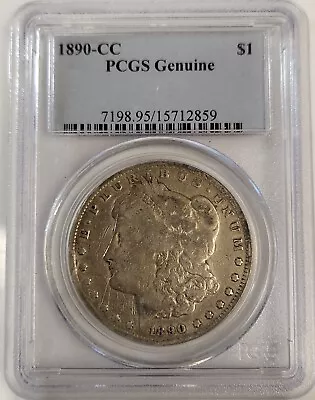 1890 CC Carson City Morgan Silver Dollar $1 PCGS Genuine • $149.94