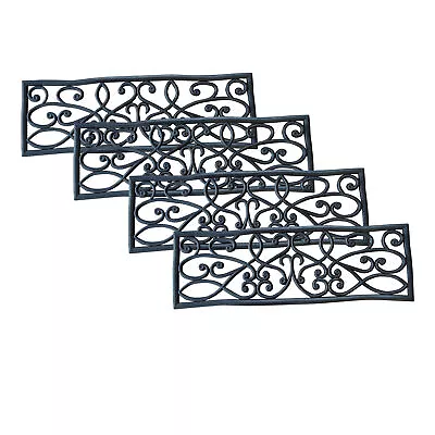 AmeriHome Rubber Scrollwork Stair Tread 4 Pack • $27.99