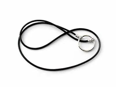 LA LOOP 960LP Eyeglass Necklace In Black Italian Leather&Silver Plating 25 Inch • $99.95