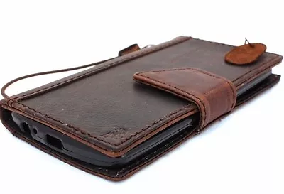 Genuine Real Leather Case For LG G3 Id Window Credit Cards Slots Magnetic Slim R • £26.26