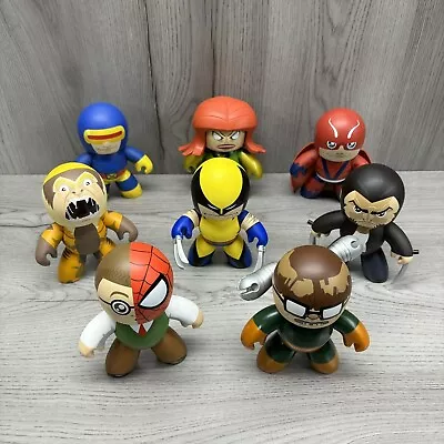 Mighty Muggs Marvel Superheroes Wolverine Cyclops Spider-Man Doc Lot Of 8 • $25