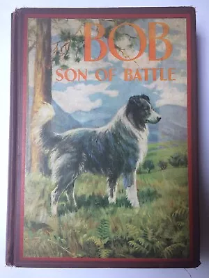 Bob Son Of Battle By Alfred Ollivant Vintage Hardcover Illustrated Dog Book • $9.99