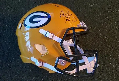 Aaron Rodgers Signed Autographed Full Size Green Bay Packers Helmet Certified • $585