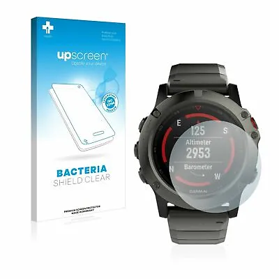 Garmin Fenix 5X (51mm) upscreen® Bacteria Shield Clear Premium Screen Protector • $36.96