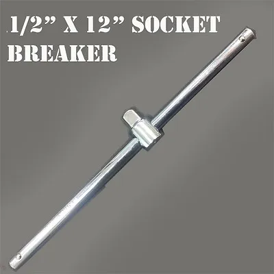 New 1/2  X  12   Sliding T-Handle Socket Breaker Bar Wrench 1/2 In Drive Ratchet • $13.95