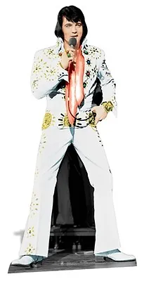 Elvis Presley The King Vegas White Suit Cardboard Fun Cutout/Figure 178cm Tall • $49.79