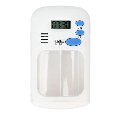 £7.70 • Buy Smart Pill Dispenser Portable Automatic 2 Grids Pill Organizer With Alarm Re GF0