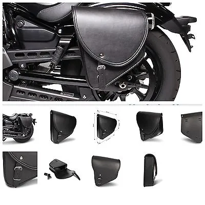 Bag Side Motorcycle Black Left Moto Guzzi California V35 V50 V65 Royal Enfield • $142.87