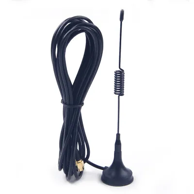 £5.39 • Buy Digital Car Radio High Gain Aerial Antenna SMA Fitting Magnetic Base 4m Cable