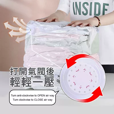 NEW Travel Hand Roll Up Vacuum Compressed Organize Storage Bag A Gift 60 X 40 • £3.49