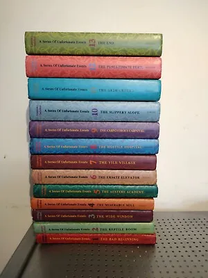 £23.99 • Buy A Series Of Unfortunate Events Lemony Snicket Books Complete 1-13 Hardback Set