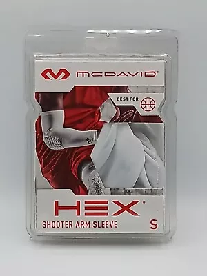 McDavid HEX Shooter White Arm Sleeve Basketball Size: Adult S/P - New • $16.89