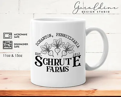 Schrute Farms Mug Scranton Pennsylvania Mug The Office Mug Gift Dwight Schrute • $26.99