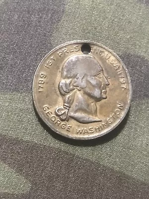 1789-1797 1st President USA George Washington Funeral Coin Medallion Token VTG • $14.98