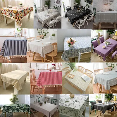 Rectangle Tablecloth For Dining Room Kitchen Bohemia Table Cloth Covers Wedding • $35.06