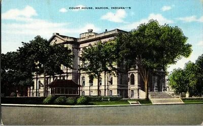 1940's. Court House. Marion Indiana. Postcard Zt7 • $7