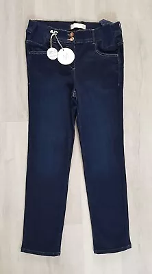 NEXT MATERNITY Size 10 Regular SLIM LEG DENIM JEANS - INDIGO - DARK BLUE • £14.99