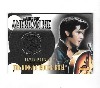 2001 Topps American Pie Elvis Presley JACKET RELIC LEATHER • $149.99