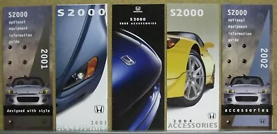 Honda S2000 Accessories Brochure Lot (5) 2001 2002 2003 2004 2009 • $11.50