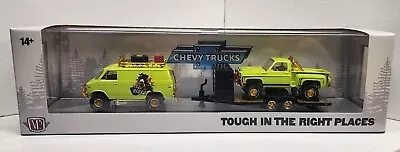 M2 Machines Auto Haulers 1971 Chevy Van & 1976 Chevy Scottsdale Sport Chase • $28