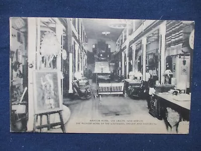 $4.50 • Buy 1937 Las Cruces New Mexico Amador Hotel Lobby Interior Postcard