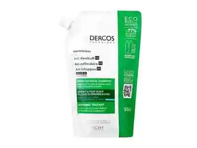 Vichy Dercos Refill Anti-Dandruff Shampoo Oily Hair 500ml • $38.99