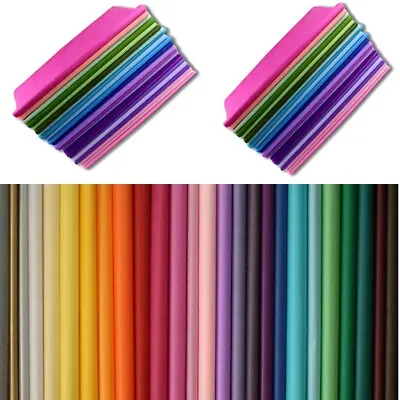100 Tissue Papers Craft Gift Wrapping Sheets Acid Free Multi Coloured 20  X 30  • £9.99