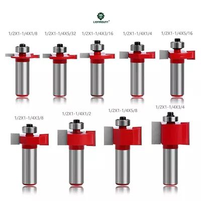 1/2 Shank Slot Cutter T-Slot Rabbet Box Slotting Biscuit Router Bit Set Jointing • $9.18