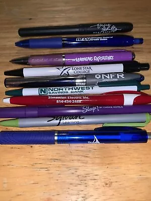 Lot Of 10 Different Business/Nonprofit  Plastic Pens • $5.50