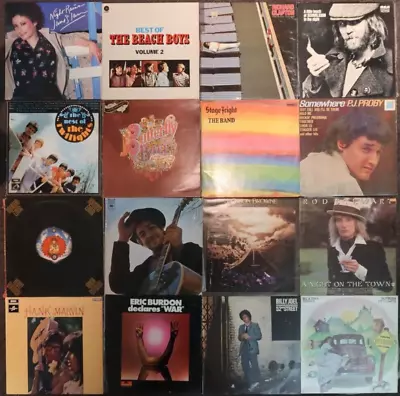 Record Collection; Beach Boys; The Band; Billy Joel; Bob Dylan; Eric Burdon; • $29