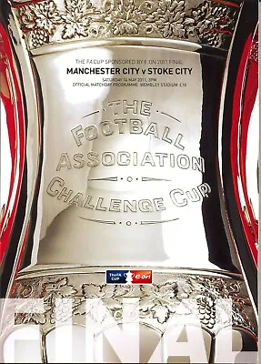 MAN CITY V STOKE 2011 FA CUP FINAL PROGRAMME MANCHESTER • £6.99