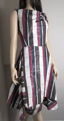 £150 • Buy RARE Vivienne Westwood Anglomania Tartan Chequered Puffball Style Dress Size 44