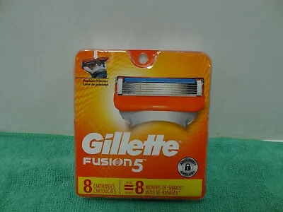 BRAND NEW GILLETTE FUSION 5 REFILL RAZOR BLADES 8 Cartridges • $18.49