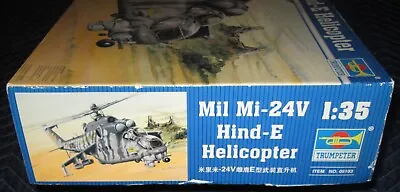 NEW! (Bad Box) 1:35 Mil Mi-24V HIND-E HELICOPTER – 2009 TRUMPETER – 05103 • $99.99