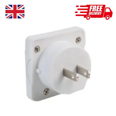 £3.99 • Buy UK To USA US America Canada Tourist Travel Plug Power Mains Adaptor - White