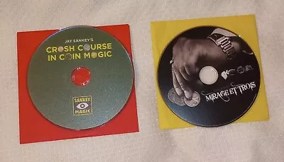 Coin Magic 2 DVD Lot Jay Sankey Crash Course In Coin Magic & Eric Jones Mirage  • £28.48