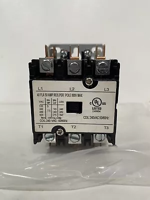 Definite Purpose Contactor 40A 3 Pole 120V Air Conditioning CONTACTOR AC Coil • $18.99