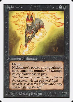 Nightmare [Unlimited Edition] MTG Heavily Played • $92.68