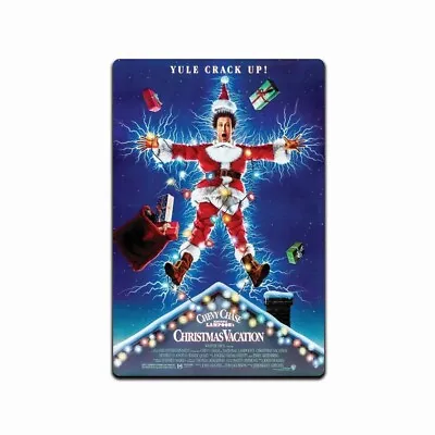 NATIONAL LAMPOON'S CHRISTMAS VACATION Movie POSTER Tin Sign Chevy Chase • $13.95