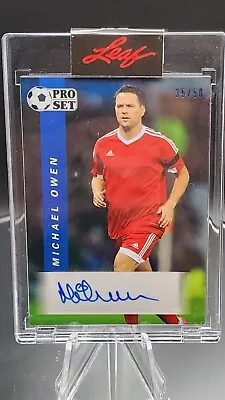 Michael Owen Auto Autograph 2022 Pro Set Autographs Blue #PS-MO1 35/50 England • $29.99