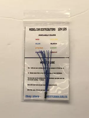 Model Car Distributor Blue 9 Wires 1/24 1/25 V8 • $3