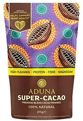 High Flavanol Super Cacao Powder 275g Cacao In Resealable Pouch Ethically Sourc • £12.97