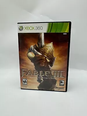 Fable 3 III Xbox 360 Limited Collectors Edition - Case Disk & Manual No Codes • $15.95